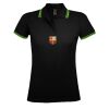 SOL'S Ladies Pasadena Tipped Cotton Piqué Polo Shirt Thumbnail