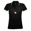 SOL'S Ladies Pasadena Tipped Cotton Piqué Polo Shirt Thumbnail