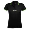 SOL'S Ladies Pasadena Tipped Cotton Piqué Polo Shirt Thumbnail